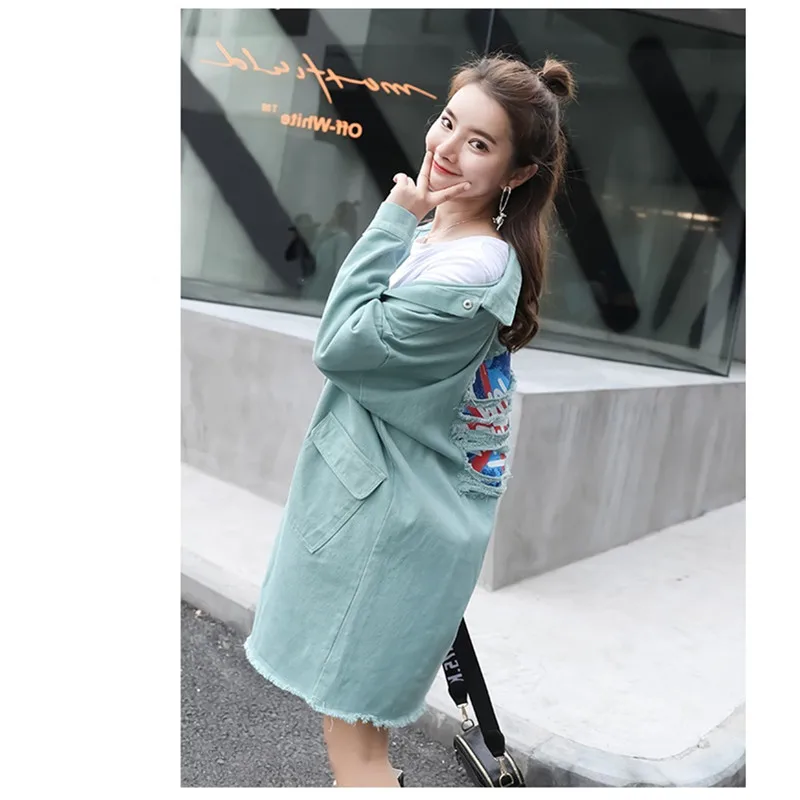Ladies coats spring New Trench coat for women Korea Hollow Tops Loose Youth clothing for women lapel Windbreaker coat thin 1175
Ladies coats spring New Trench coat for women Korea Hollow Tops Loose Youth clothing for women lapel Windbreaker coat thin 1175