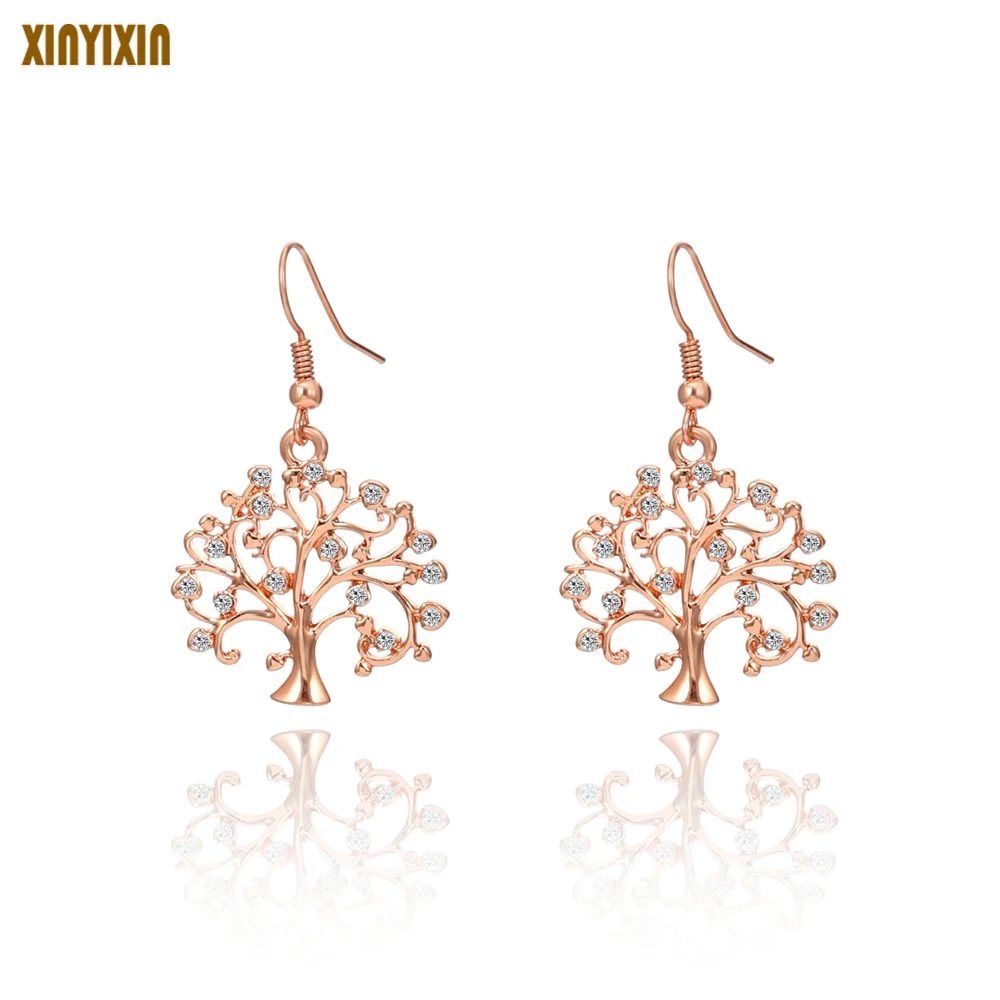Vintage Small Tree Of Life Crystal Drop Earring For Women Rose Gold Color Tree Dangle Earrings Female Jewelry 2020
Vintage Small Tree Of Life Crystal Drop Earring For Women Rose Gold Color Tree Dangle Earrings Female Jewelry 2020