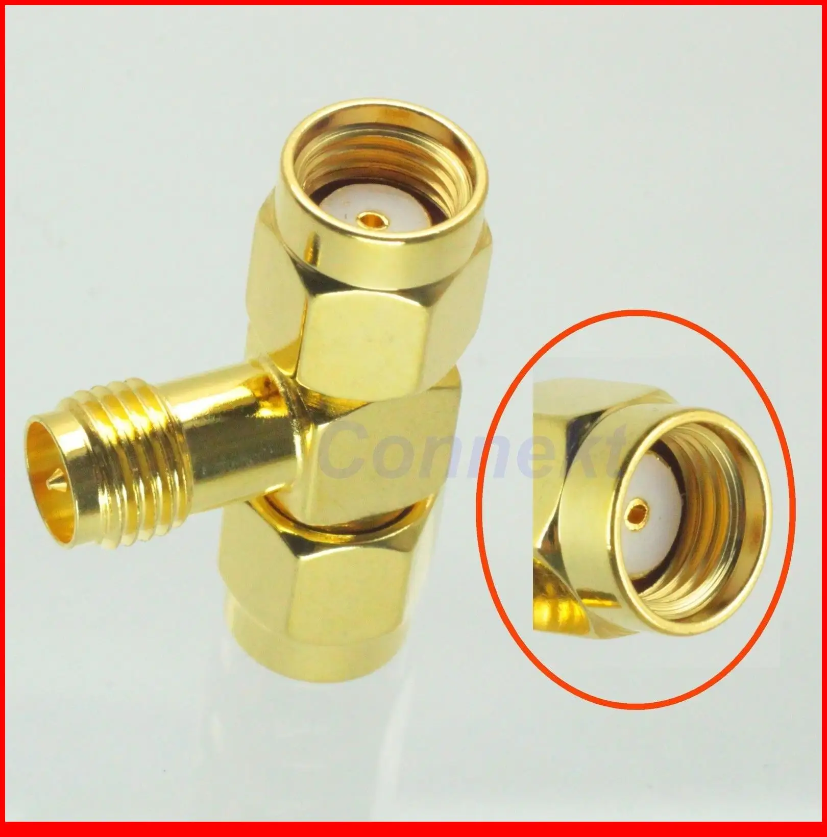 5pcs/lot RP-SMA female plug to two RP-SMA male jack T RF adapter connector 3 way triple
5pcs/lot RP-SMA female plug to two RP-SMA male jack T RF adapter connector 3 way triple