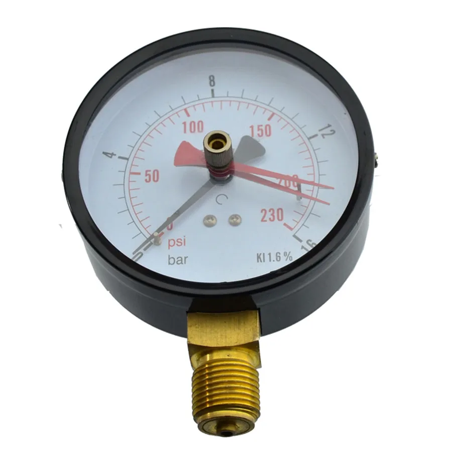 Dry Utility Vacuum Pressure Gauge Blk.Steel 1/4" NPT Lower Mount -30HG/0PS Utility Pressure Meter Gauge Manometers 2~2.5 inch
Dry Utility Vacuum Pressure Gauge Blk.Steel 1/4" NPT Lower Mount -30HG/0PS Utility Pressure Meter Gauge Manometers 2~2.5 inch