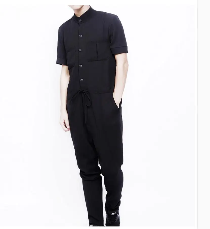 Hot 2021 Men New Original Design Tooling Men's Haircord Jumpsuit Black Pocket Short-sleeve Slim Casual Fashion Overalls Costumes
Hot 2021 Men New Original Design Tooling Men's Haircord Jumpsuit Black Pocket Short-sleeve Slim Casual Fashion Overalls Costumes