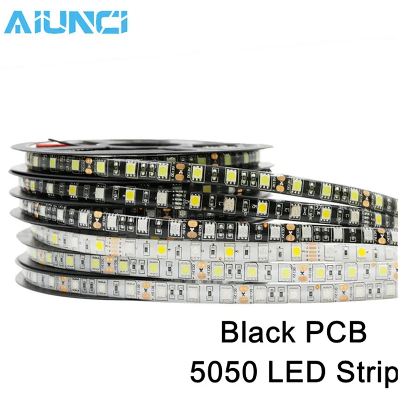 LED Strip 5050 Black / White PCB, DC12V Flexible LED Light No Waterproof / Waterproof, 60 LED/m 5m/pack LED Strip Tape.
LED Strip 5050 Black / White PCB, DC12V Flexible LED Light No Waterproof / Waterproof, 60 LED/m 5m/pack LED Strip Tape.