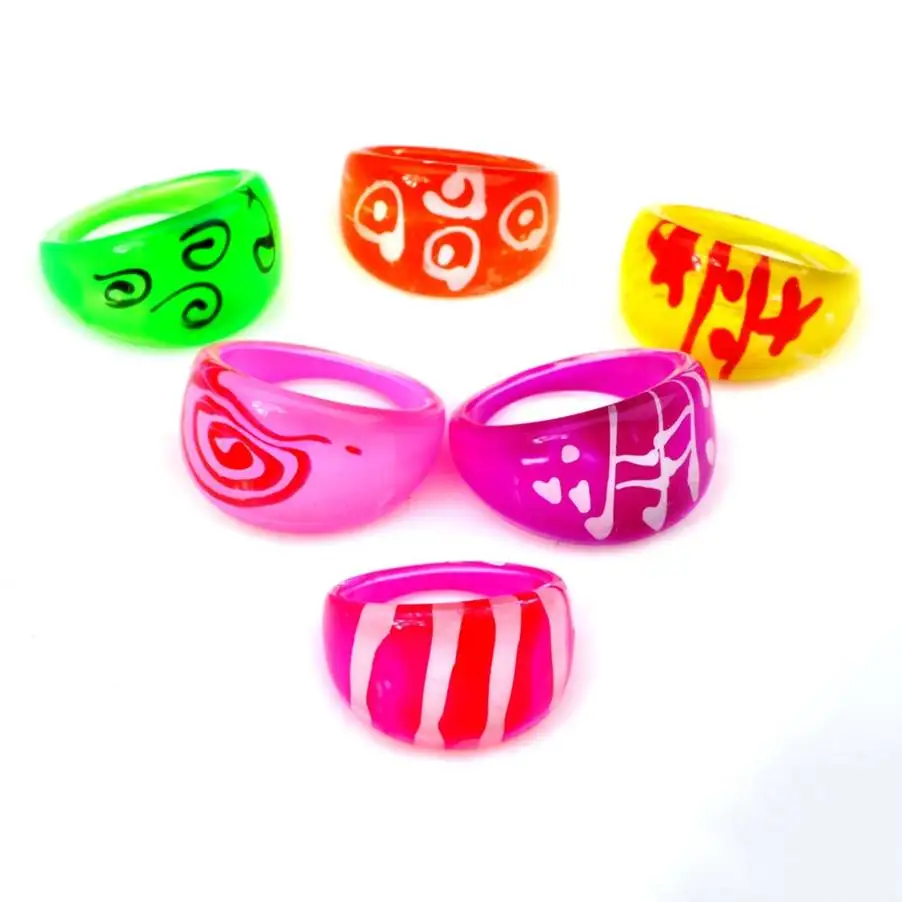 Mixed Lot Wholesale 50Pcs/lot Colorful Resin Rings For Kids Round Cartoon Resin Finger Rings For Children Party Birthday Gift
Mixed Lot Wholesale 50Pcs/lot Colorful Resin Rings For Kids Round Cartoon Resin Finger Rings For Children Party Birthday Gift
