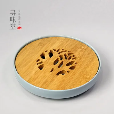 Ceramic Tea Tray Genuine High-grade Ru Kiln Sky Blue Enamel Bamboo Round Kung Fu Da Hong Pao Tray Water Storage Tray Teaware
Ceramic Tea Tray Genuine High-grade Ru Kiln Sky Blue Enamel Bamboo Round Kung Fu Da Hong Pao Tray Water Storage Tray Teaware