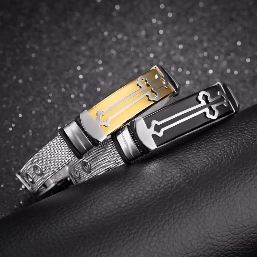 Stainless Steel Cross Bracelets For Women Jewelry Men Bracelet Classic 2020 Fashion Mens Bracelets Bangles For Couple
Stainless Steel Cross Bracelets For Women Jewelry Men Bracelet Classic 2020 Fashion Mens Bracelets Bangles For Couple