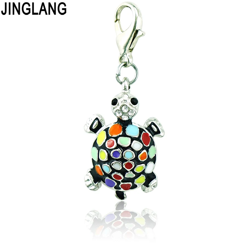JINGLANG Fashion Animals Lobster Clasp Charms Enamel Rhinestone Tortoise Pendants Charms For Jewelry Making DIY Accessories
JINGLANG Fashion Animals Lobster Clasp Charms Enamel Rhinestone Tortoise Pendants Charms For Jewelry Making DIY Accessories