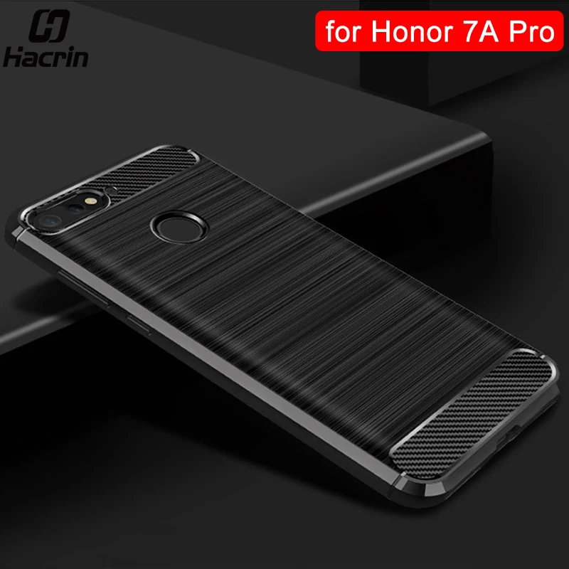 Защитный чехол для Huawei Honor 7A Pro бампер из углеродного волокна Y6 Prime 2018|cover for|cover