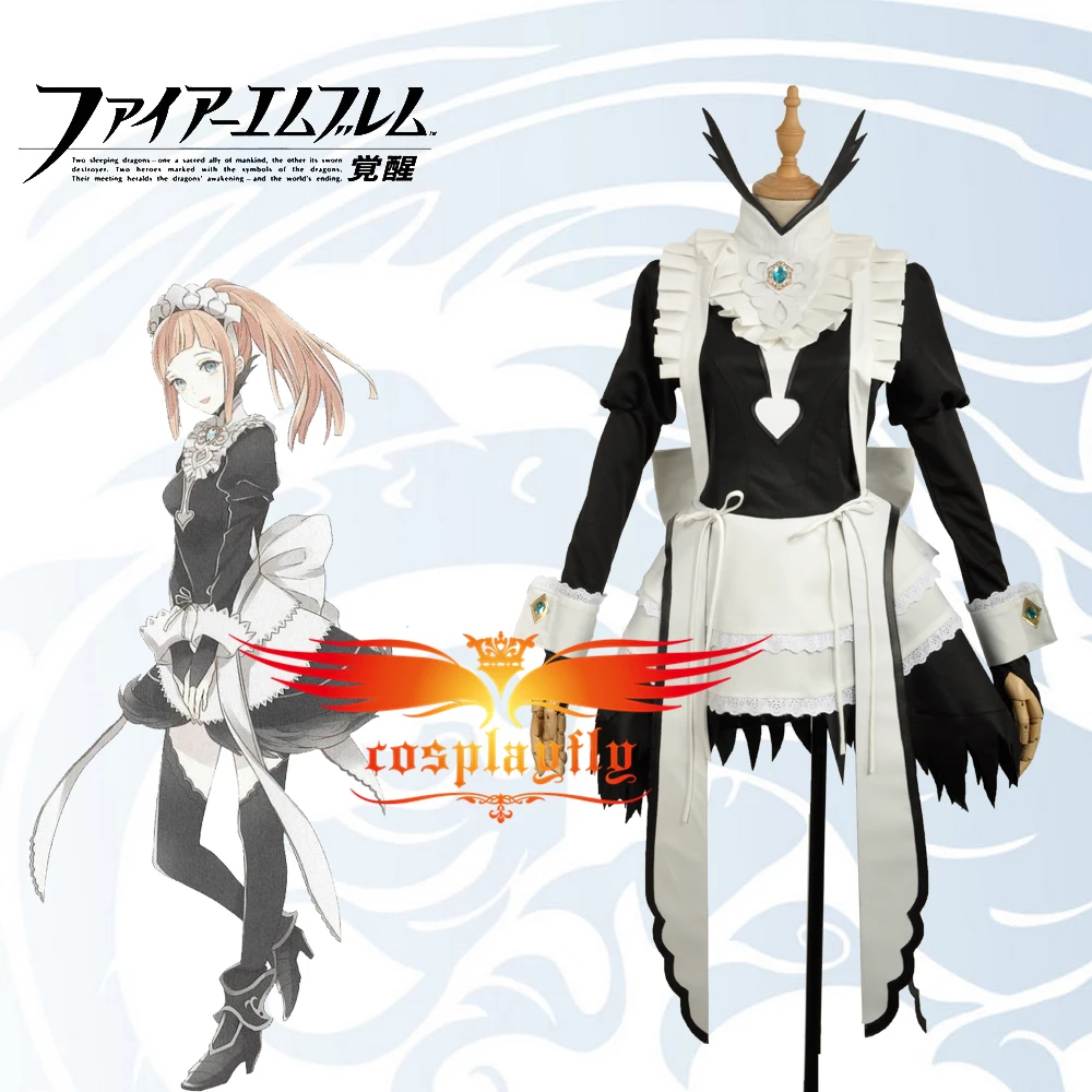 Fire Emblem If Felicia платье горничной необычный прекрасный косплей костюм на заказ для