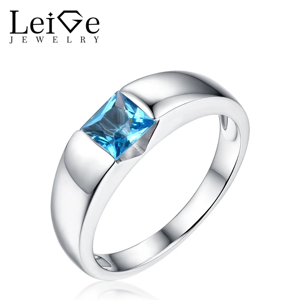 Leige Jewelry 925 Sterling Silver Swiss Blue Topaz Ring Square Cut Bezel Setting Rings for Women Weddiing Anniversary Gift
Leige Jewelry 925 Sterling Silver Swiss Blue Topaz Ring Square Cut Bezel Setting Rings for Women Weddiing Anniversary Gift