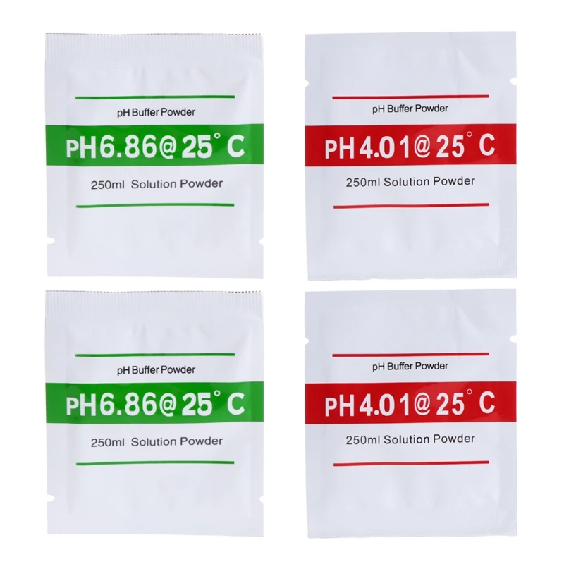 4 Pcs PH Buffer Solution Powder PH For Test Meter Measure Calibration 4.01 6.86-M20
4 Pcs PH Buffer Solution Powder PH For Test Meter Measure Calibration 4.01 6.86-M20