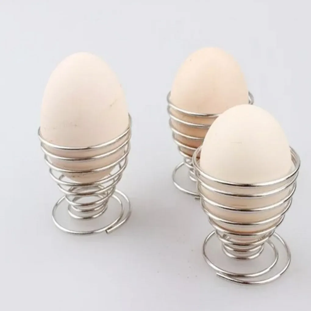 

1pcs Boiled Eggs Holder Hot Products Stainelss Steel Spring Wire Tray Egg Cup Cooking Tool