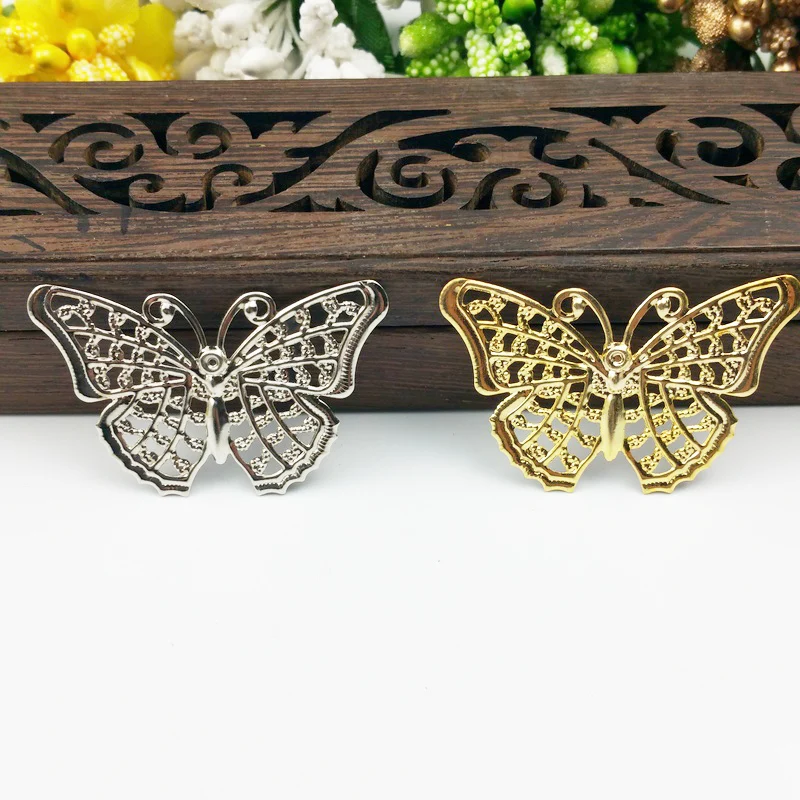 20pcs 26x41mm Filigree butterfly Wraps Metal Charms For Embellishment Scrapbook DIY Jewelry Metal Craft Wraps
20pcs 26x41mm Filigree butterfly Wraps Metal Charms For Embellishment Scrapbook DIY Jewelry Metal Craft Wraps