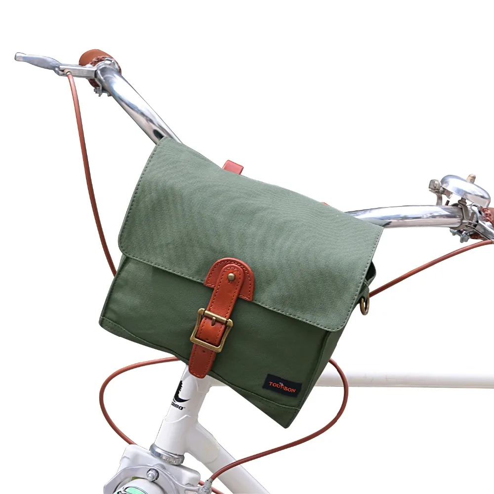 Tourbon Bicycle Handlebar Bag Pack Front Tube Basket Pannier Messenger Bag Outdoor Accessories Green Waxed Waterproof Canvas
Tourbon Bicycle Handlebar Bag Pack Front Tube Basket Pannier Messenger Bag Outdoor Accessories Green Waxed Waterproof Canvas