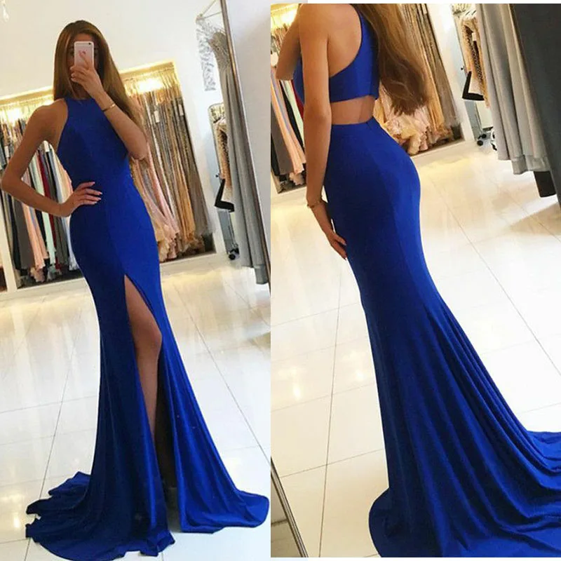 Sexy cheap royal blue jersey mermaid formal women evening dresses long, 2019 prom high neck jersey prom dresses custom sizing
Sexy cheap royal blue jersey mermaid formal women evening dresses long, 2019 prom high neck jersey prom dresses custom sizing