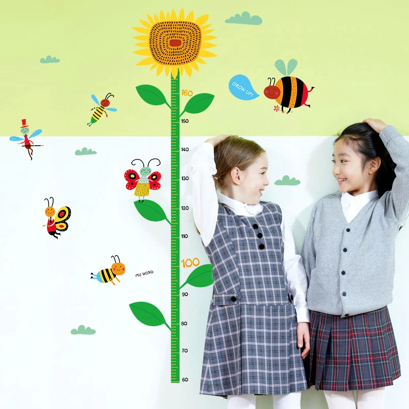 SK7059 Sunflower bee child height DIY Wall Stickers For Kids Rooms Home Decor Art Decals 3D poster Wallpaper decoration
SK7059 Sunflower bee child height DIY Wall Stickers For Kids Rooms Home Decor Art Decals 3D poster Wallpaper decoration