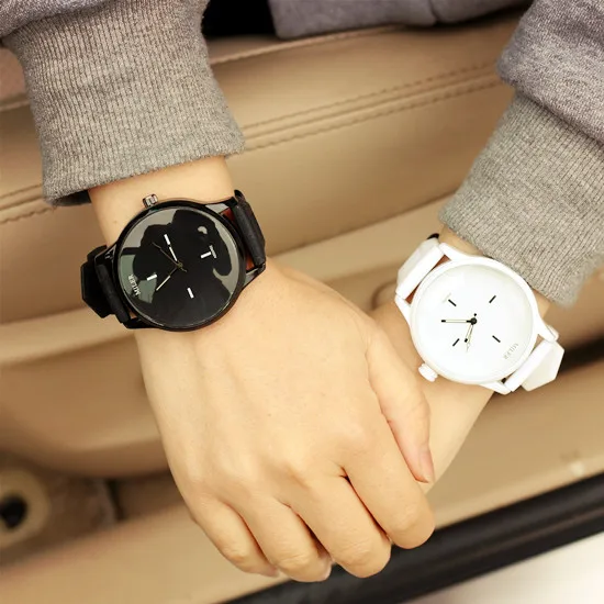 Часы MILER женские и мужские кварцевые брендовые наручные с мягким силиконовым