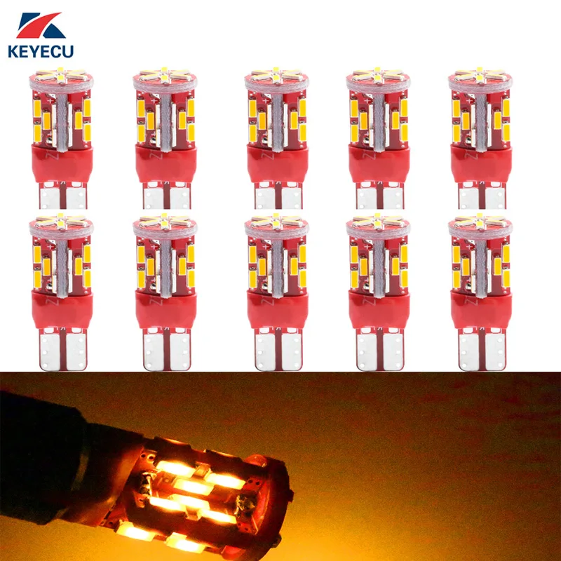 KEYECU 10x T10 194 W5W желтая 30SMD 4014 Светодиодная лампа для замены автомобиля запасная задняя боковая габаритная лампа
KEYECU 10x T10 194 W5W желтая 30SMD 4014 Светодиодная лампа для замены автомобиля запасная задняя боковая габаритная лампа