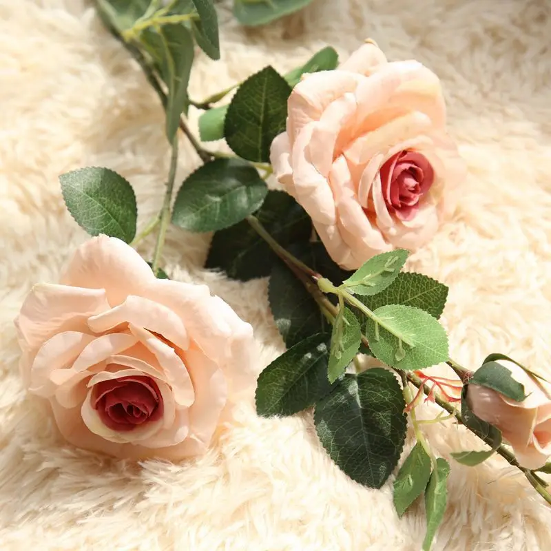 3 heads French Artificial silk Rose Floral Bouquet Fake Flower Arrange Table rose Wedding Flowers Decor Party accessory
3 heads French Artificial silk Rose Floral Bouquet Fake Flower Arrange Table rose Wedding Flowers Decor Party accessory