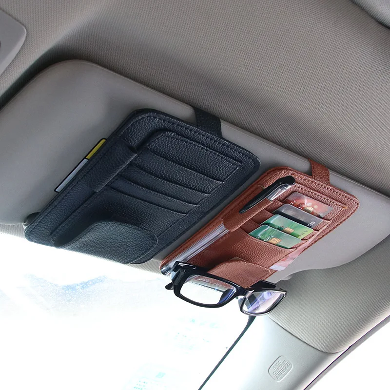 Universal Car Auto Visor Organizer Holder PU Leather Case for Card Glasses Car Sun Visor Organizador Car-Styling Accessories
Universal Car Auto Visor Organizer Holder PU Leather Case for Card Glasses Car Sun Visor Organizador Car-Styling Accessories