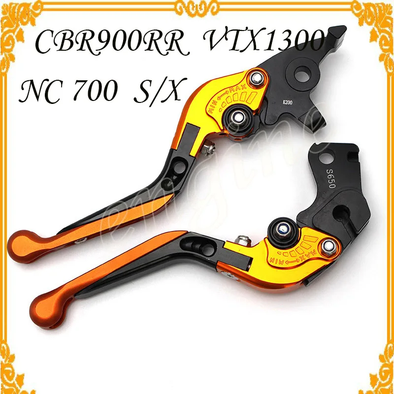 high quality Motorcycle accessories Folding Extendable Adjustable Brake Clutch Levers for HONDA CBR900RR VTX1300 NC700 S/X
high quality Motorcycle accessories Folding Extendable Adjustable Brake Clutch Levers for HONDA CBR900RR VTX1300 NC700 S/X