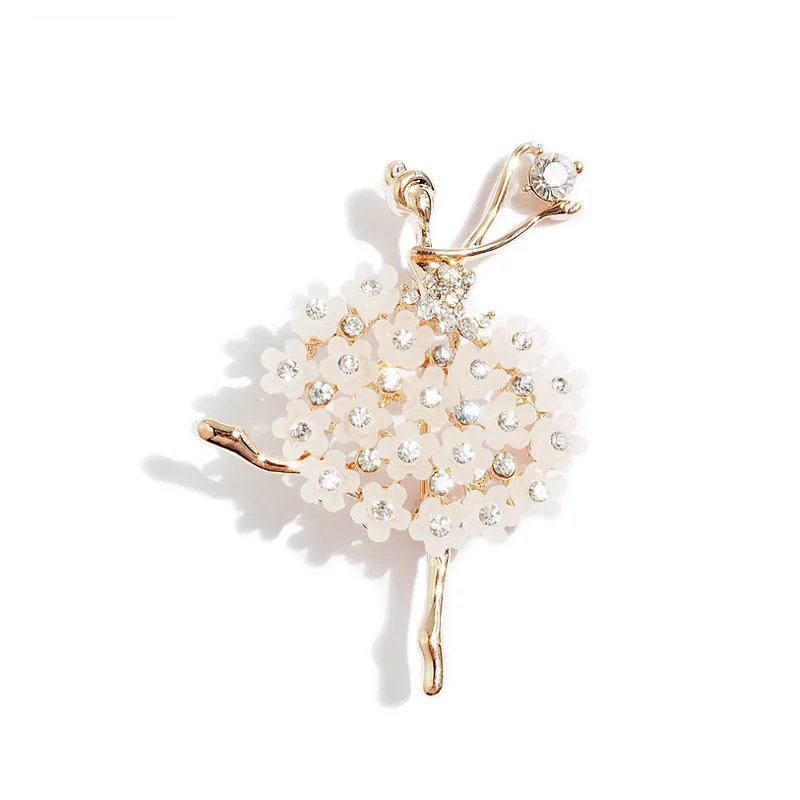 Temperament Simple Korean Crystal Dance Women's Brooch Retro Suit Decorative Pin
Temperament Simple Korean Crystal Dance Women's Brooch Retro Suit Decorative Pin