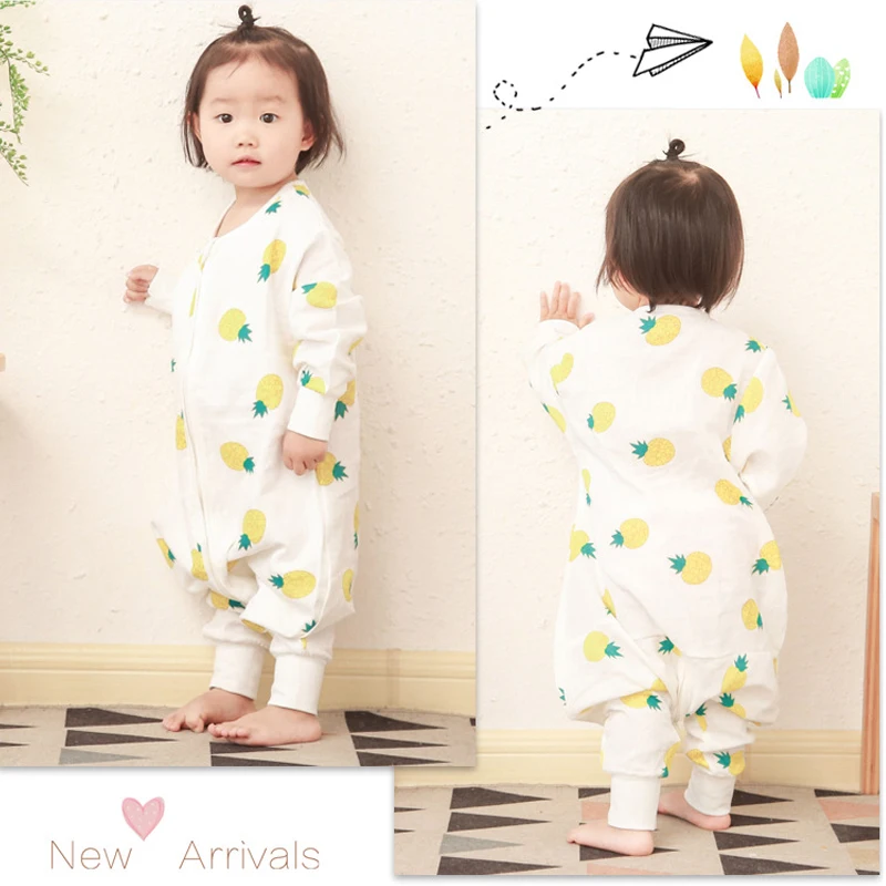 Spring and Autumn Baby Cotton Gauze Sleeping Bag Children Pajamas Newborn Prevent Kicking Quilt Pajama | Детская одежда и обувь