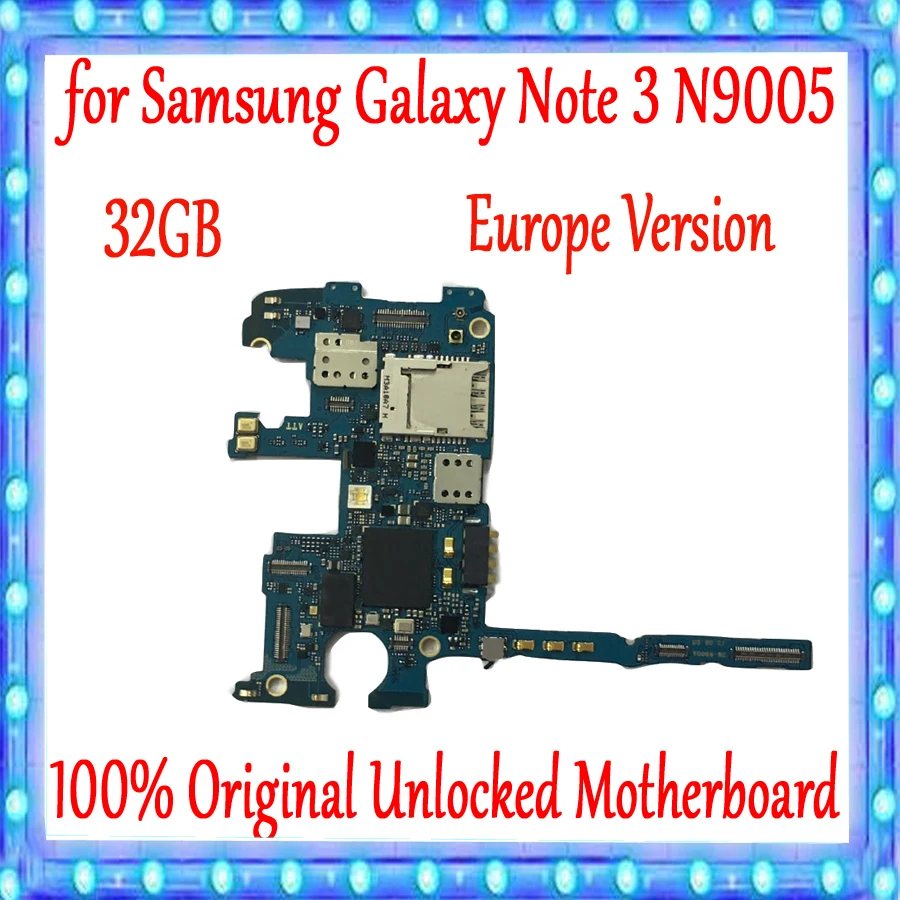 EU Version for Samsung Galaxy Note 3 N9005 Motherboard 32GB Original unlocked for Galaxy Note 3 N9005 Logic board
EU Version for Samsung Galaxy Note 3 N9005 Motherboard 32GB Original unlocked for Galaxy Note 3 N9005 Logic board