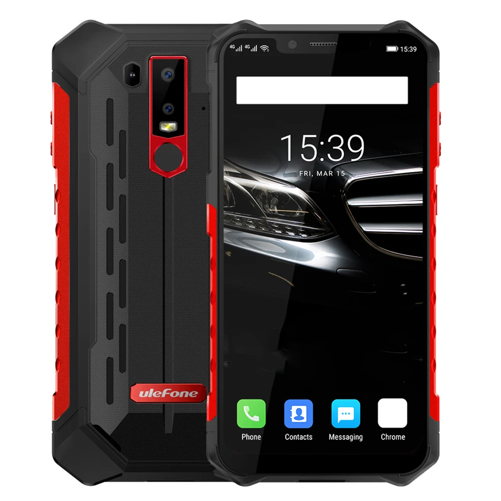 Ulefone Armor 6E 4G смартфон 6 2 дюймов Android 9 0 MT6771T Восьмиядерный 1 ГГц 4 Гб ОЗУ 64 ПЗУ 8 МП 5000