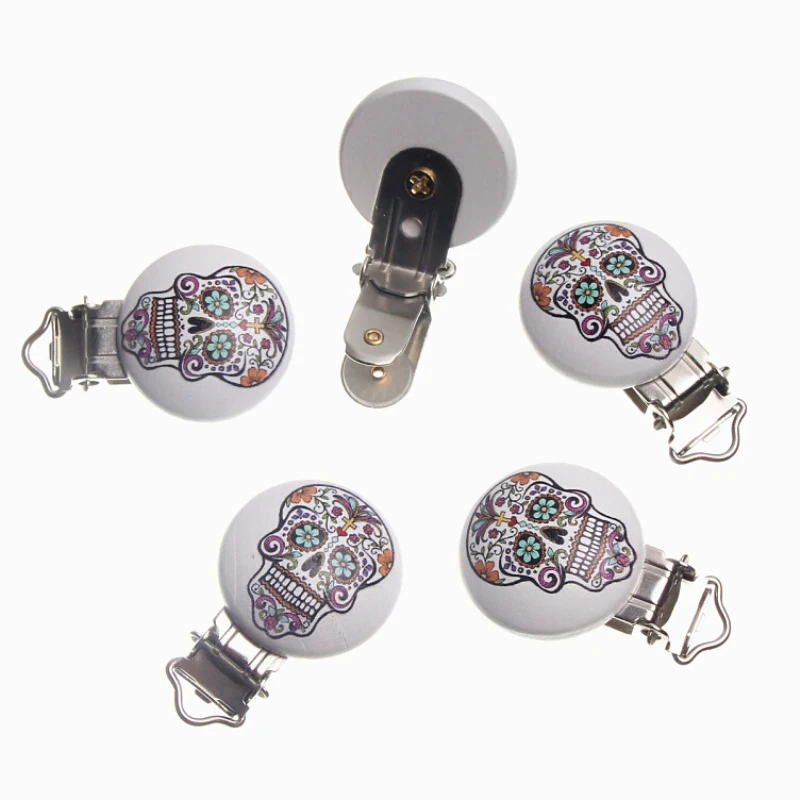 5pcs 44*29mm Cool Skull Pattern Child Funny pacifier holder Wooden Baby Pacifier Clips Holders Cute Pacifier Clasps
5pcs 44*29mm Cool Skull Pattern Child Funny pacifier holder Wooden Baby Pacifier Clips Holders Cute Pacifier Clasps