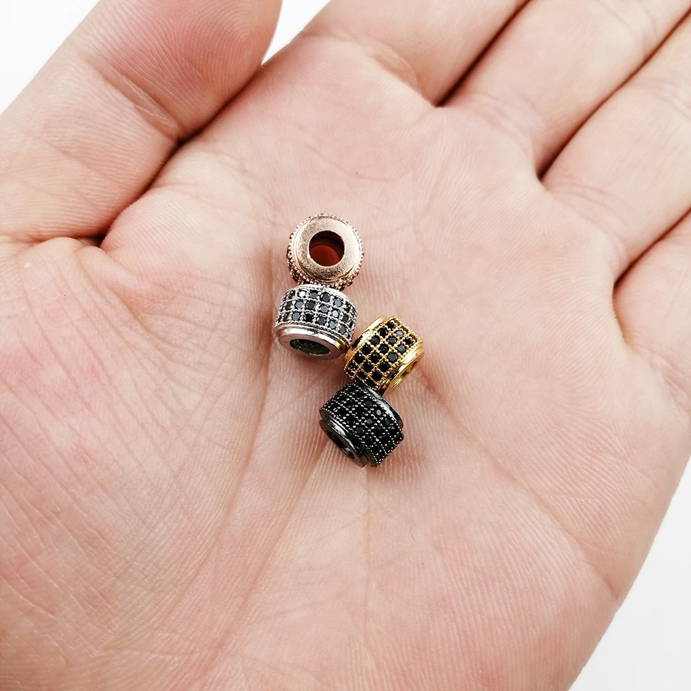 WLYeeS 2pcs Black Zircon Cylinder Copper Spacer beads 8mm Geometry Metal Pendant Loose bead Handmade Jewelry bracelet making DIY
WLYeeS 2pcs Black Zircon Cylinder Copper Spacer beads 8mm Geometry Metal Pendant Loose bead Handmade Jewelry bracelet making DIY
