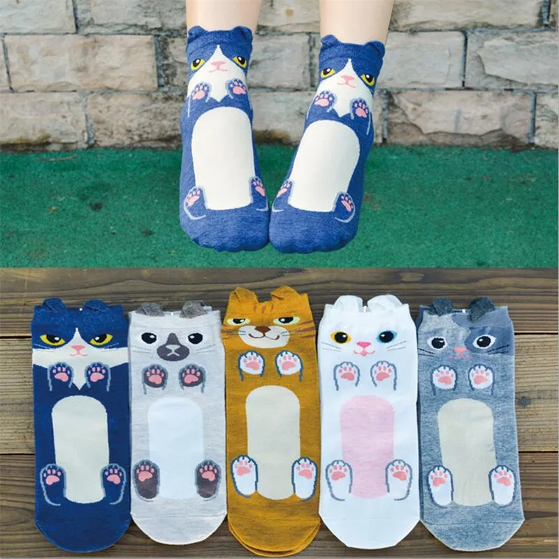 Kawaii Women Cartoon Cotton Socks 5 Pairs/Set Colorful Animal Patterned Female Ladies Korean Style Sweet Home Socks
Kawaii Women Cartoon Cotton Socks 5 Pairs/Set Colorful Animal Patterned Female Ladies Korean Style Sweet Home Socks