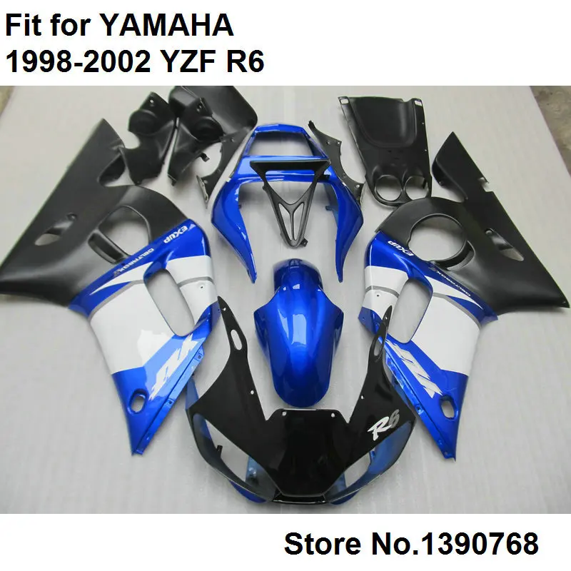 7 free gifts bodywork fairing kit for Yamaha YZF R6 98 99 00 01 02 blue white black motorcycle fairings set YZFR6 1998-2002 LV72
7 free gifts bodywork fairing kit for Yamaha YZF R6 98 99 00 01 02 blue white black motorcycle fairings set YZFR6 1998-2002 LV72
