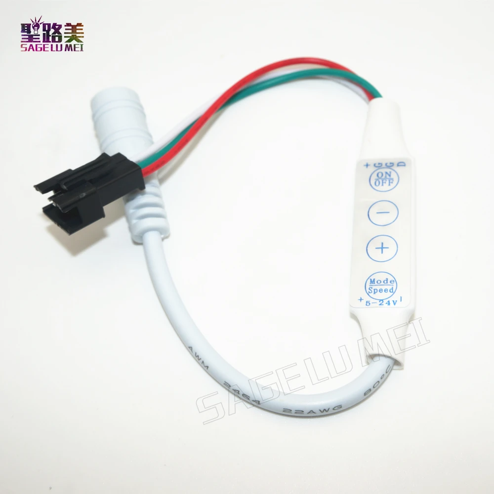 DC5V-24V Mini 4key LED SPI controller 3pin JST with DC plug For DC5V DC12V WS2811 ws2812b Dream Full Color LED Strip Light Tape
DC5V-24V Mini 4key LED SPI controller 3pin JST with DC plug For DC5V DC12V WS2811 ws2812b Dream Full Color LED Strip Light Tape