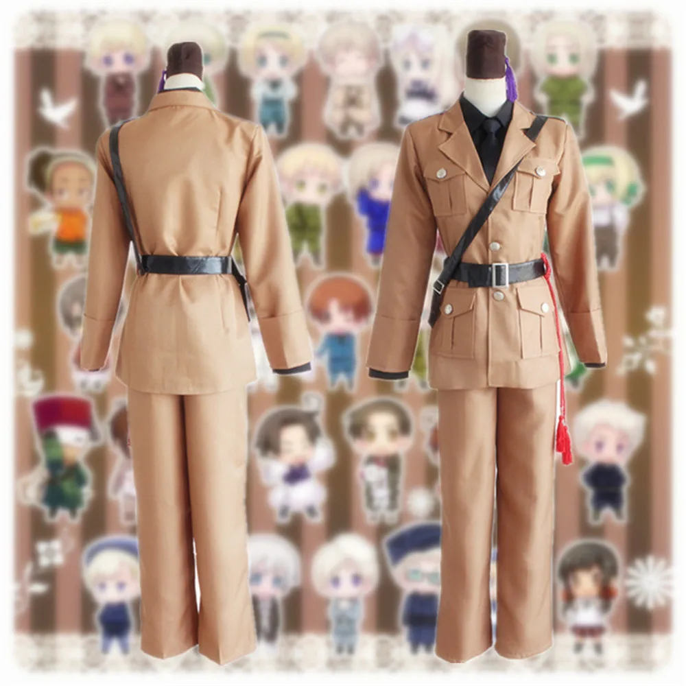 Аниме Hetalia Axis Powers косплей костюмы Romano Lovino Униформа Vargas Косплей Хэллоуин
