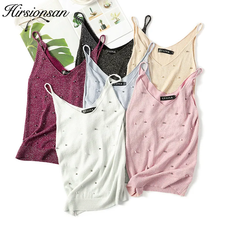 Hirsionsan Lurex Women Tank Top 2019 Spring Summer Sexy V-neck Pearls Beaded Camis Shinning Club Camisole Sleeveless Shirt Tops
Hirsionsan Lurex Women Tank Top 2019 Spring Summer Sexy V-neck Pearls Beaded Camis Shinning Club Camisole Sleeveless Shirt Tops