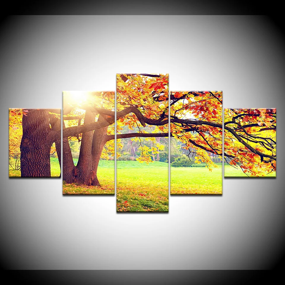 Modern Wall Art Canvas Painting Home Decor 5 Pieces Maple Tree Red Yellow Leaves Pictures HD Prints Poster Living Room Framework
Modern Wall Art Canvas Painting Home Decor 5 Pieces Maple Tree Red Yellow Leaves Pictures HD Prints Poster Living Room Framework