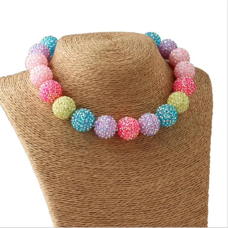 2020 Fashion Chunky Bubblegum Necklace 4Pcs Handmade Pastel Colors Rhinestone Ball Beads Bubble Necklace Toddler Infant Jewelry
2020 Fashion Chunky Bubblegum Necklace 4Pcs Handmade Pastel Colors Rhinestone Ball Beads Bubble Necklace Toddler Infant Jewelry