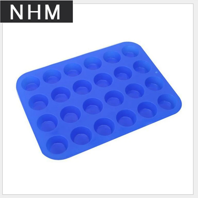 NHM 1 piece Silica gel cake mould 24 with round cup mould porous round pudding jelly mould DIY baking
NHM 1 piece Silica gel cake mould 24 with round cup mould porous round pudding jelly mould DIY baking