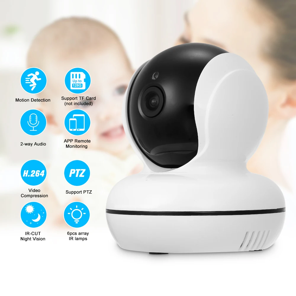 Беспроводная IP камера для домашнего видеонаблюдения 1080P|Камеры видеонаблюдения|
