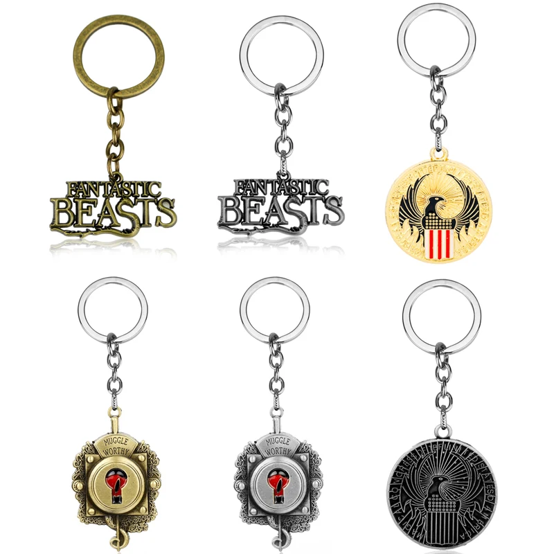 Fantastic Beasts and Where to Find Them Keychain Eagle Head Round Metal Key Ring Movie Jewelry Keyholder
Fantastic Beasts and Where to Find Them Keychain Eagle Head Round Metal Key Ring Movie Jewelry Keyholder