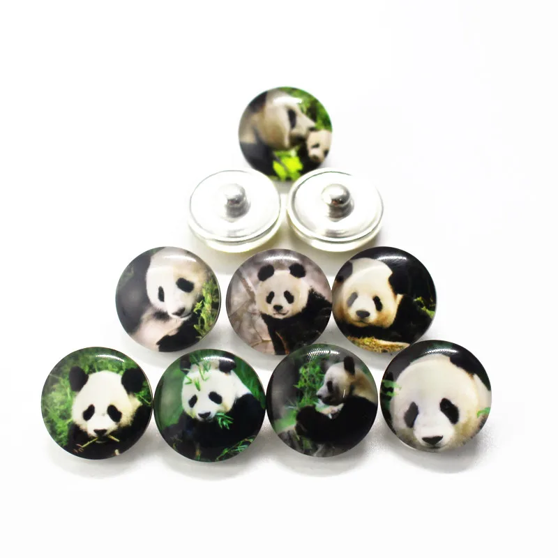20pcs/lot Animal Snap Buttons Charms Panda Printing Glass Buttons Fit DIY Snap Handmade Bracelet Necklace Jewelry Making
20pcs/lot Animal Snap Buttons Charms Panda Printing Glass Buttons Fit DIY Snap Handmade Bracelet Necklace Jewelry Making