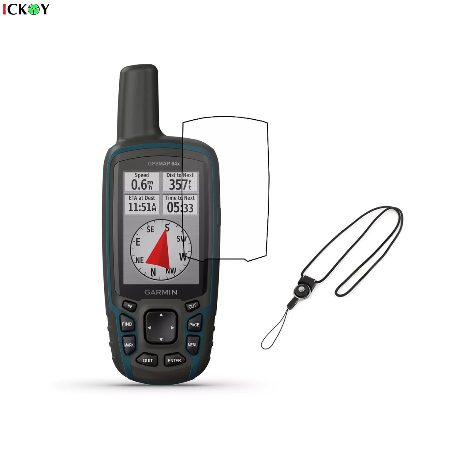 3pcs Screen Protector Cover Shield Film + Detachable Neck Lanyard Hiking Handheld GPS Garmin GPSMap 64 64X 64SX 64CSX
3pcs Screen Protector Cover Shield Film + Detachable Neck Lanyard Hiking Handheld GPS Garmin GPSMap 64 64X 64SX 64CSX