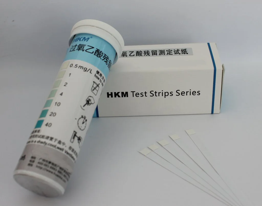 Rapid test box for determination of peracetic acid residue in test paper disinfectant peracetic acid residue 0.5-40 mg/L
Rapid test box for determination of peracetic acid residue in test paper disinfectant peracetic acid residue 0.5-40 mg/L