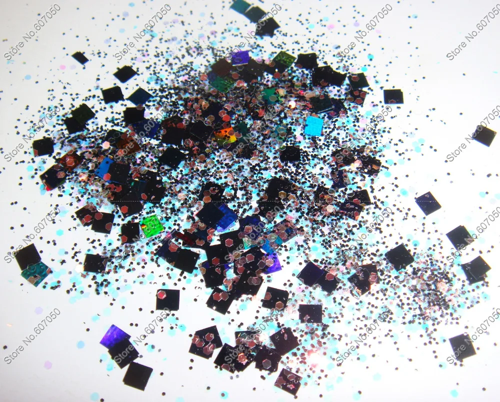 50gram/lot x Mixed Laser Colors(Glitter Powder+Square+Hexagon) Paillette Spangles Shape for Nail Art Decoration&Glitter Crafts
50gram/lot x Mixed Laser Colors(Glitter Powder+Square+Hexagon) Paillette Spangles Shape for Nail Art Decoration&Glitter Crafts