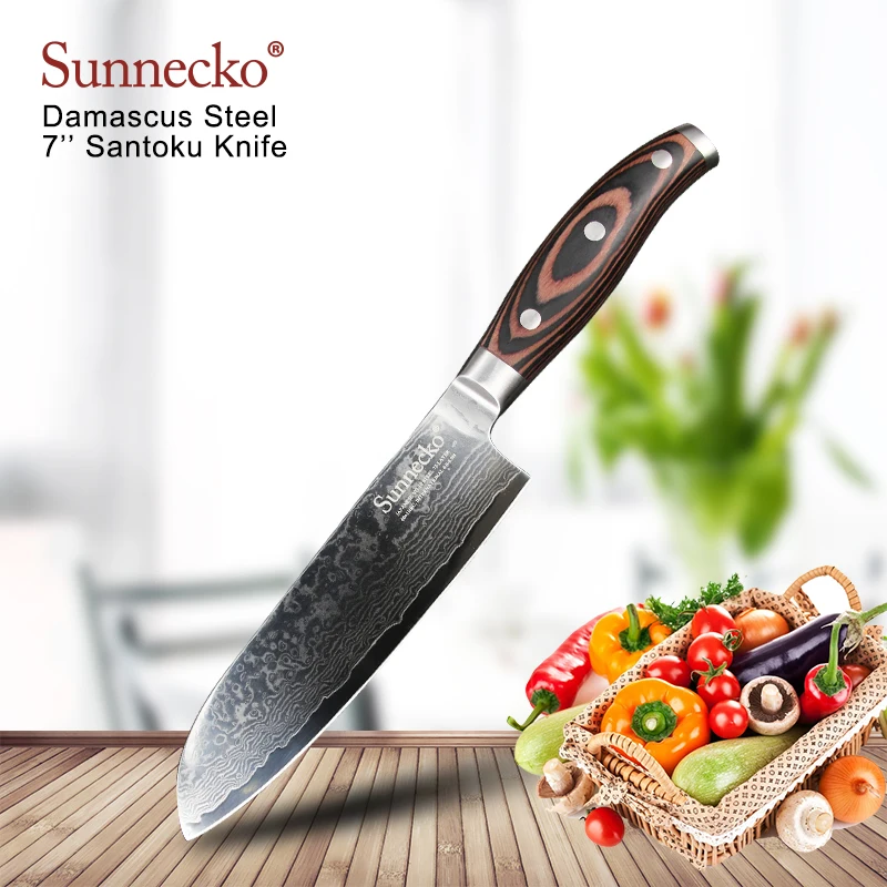 Кухонный нож шеф-повара SUNNECKO, 7 дюймов, 73-слойная Дамасская сталь VG10, острое лезвие 60HRC, ручка из дерева, Подарочные режущие инструменты
Кухонный нож шеф-повара SUNNECKO, 7 дюймов, 73-слойная Дамасская сталь VG10, острое лезвие 60HRC, ручка из дерева, Подарочные режущие инструменты