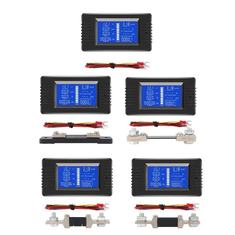 DC 0-200V 0-300A Battery Tester Voltmeter Ampmeter Power Impedance Capacity Energy Time Meter 50A/100A/200A/300A Multimeter
DC 0-200V 0-300A Battery Tester Voltmeter Ampmeter Power Impedance Capacity Energy Time Meter 50A/100A/200A/300A Multimeter
