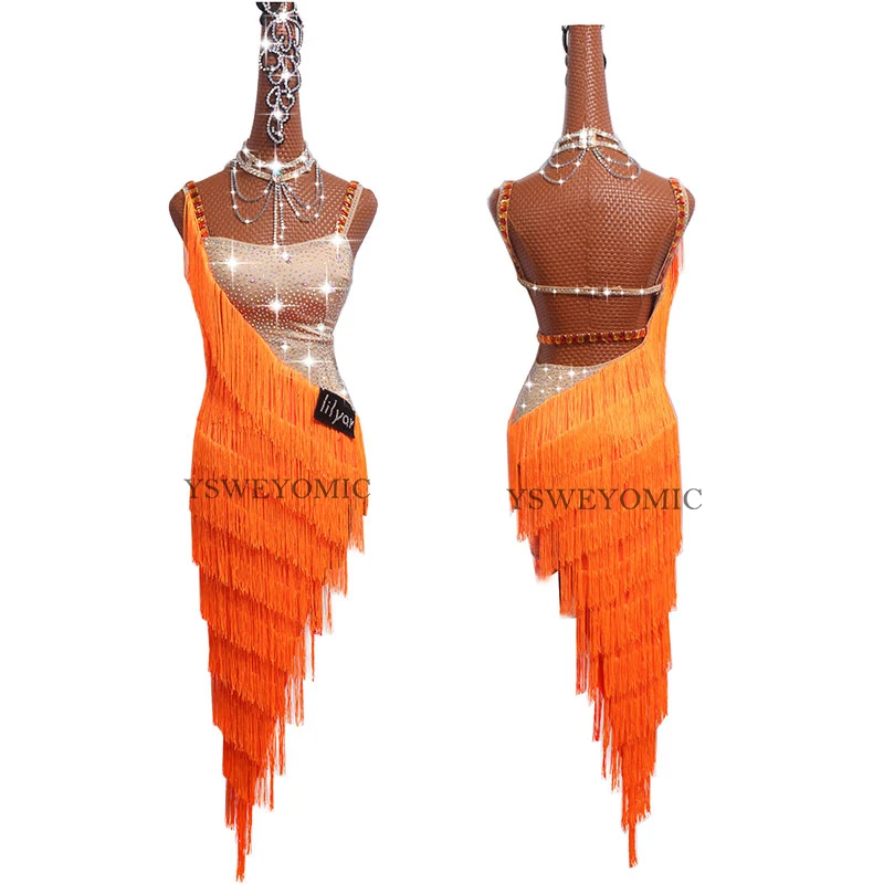 Sexy Fringe Latin Dance Dresses For Ladies Competition Dance Wear Orange Tassel Girls Latin Dresses On Sale
Sexy Fringe Latin Dance Dresses For Ladies Competition Dance Wear Orange Tassel Girls Latin Dresses On Sale