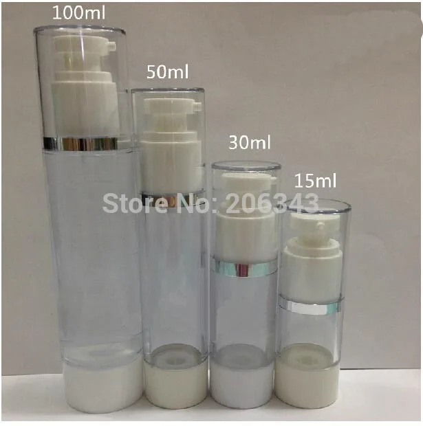 100ML airless plastic lotion bottle with round white airless pump used for Cosmetic Packaging
100ML airless plastic lotion bottle with round white airless pump used for Cosmetic Packaging