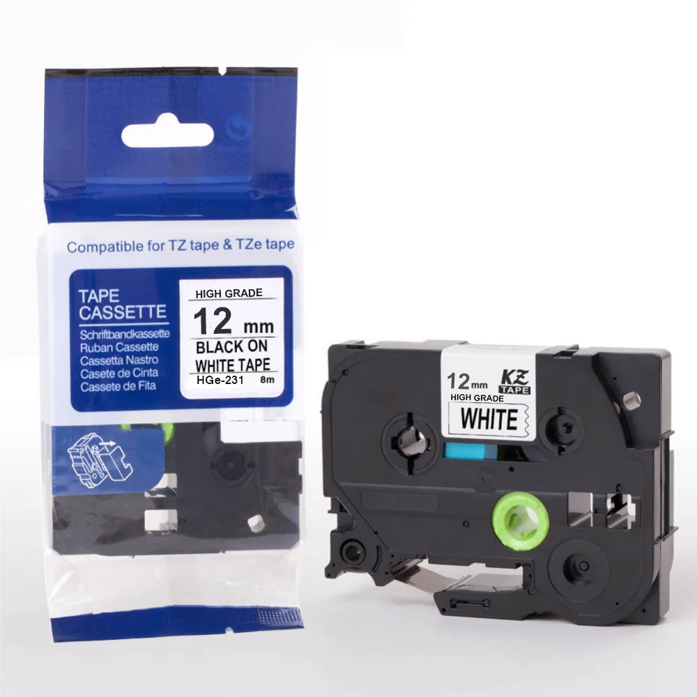 1Pc HGE-231 Black on White 12mm*8m High Grade tapes hge231 hg231 hg-231 hge 231 for brother label printers
1Pc HGE-231 Black on White 12mm*8m High Grade tapes hge231 hg231 hg-231 hge 231 for brother label printers