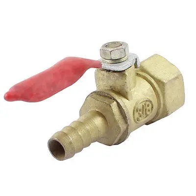 8 мм шланг Барб до 3/8 "PT гнездовой поток латунный тон шаровой клапан отключение топлива 
8 мм шланг Барб до 3/8 "PT гнездовой поток латунный тон шаровой клапан отключение топлива